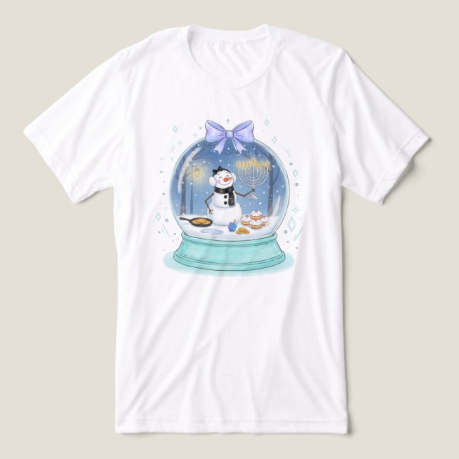 Chanukka Snöglob T Shirt (Design Framsida)
