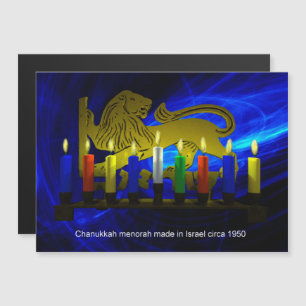 Chanukkah Brass Lejon Menorah