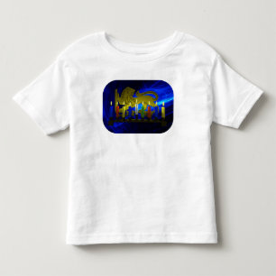 Chanukkah Brass Lejon Menorah Tee