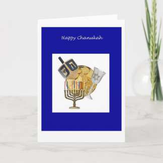 Chanukkah Dreidel Helgkort