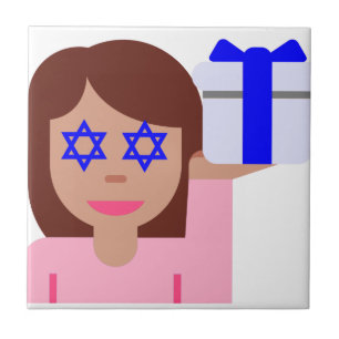 Chanukkah hair flip emoji kakelplatta