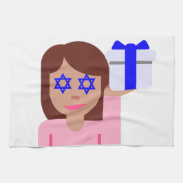 Chanukkah hair flip emoji kökshandduk