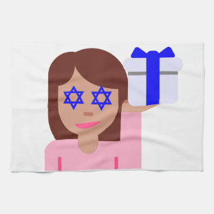 Chanukkah hair flip emoji kökshandduk