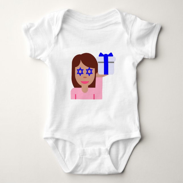 Chanukkah hair flip emoji tee (Framsida)