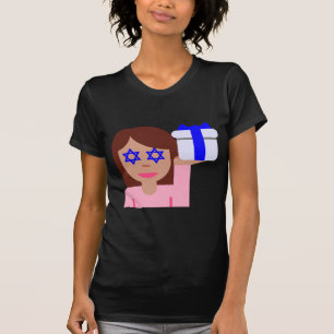 Chanukkah hair flip emoji tee