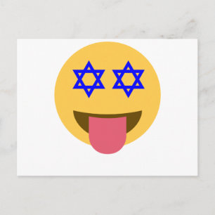 chanukkah hanukkah emoji helg vykort