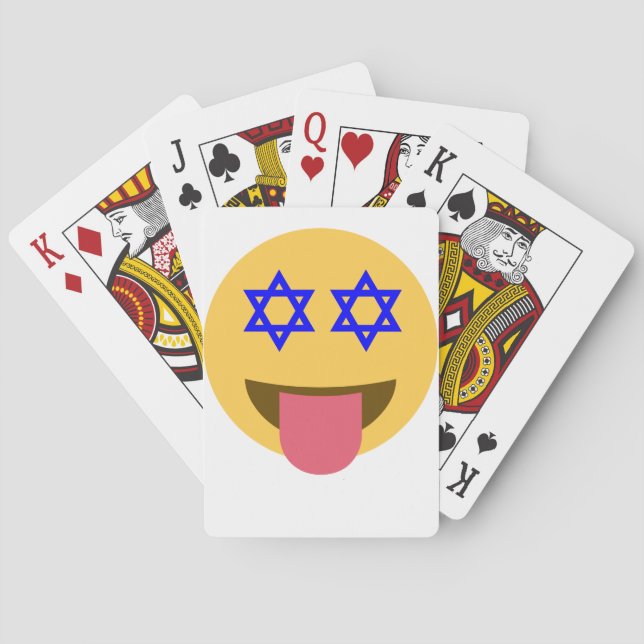 chanukkah hanukkah emoji spelkort (Baksidan)