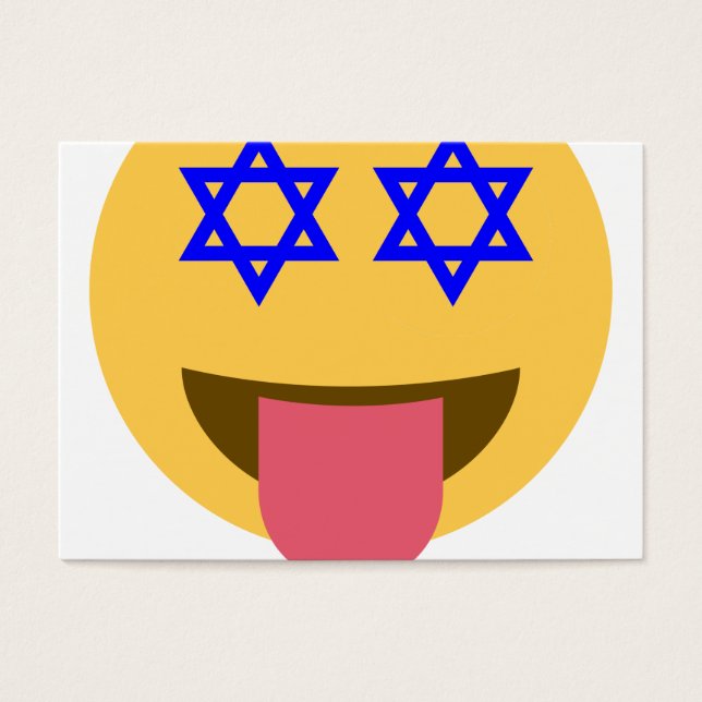 chanukkah hanukkah emoji visitkort (Framsidan)