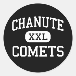 Chanute - Comets - High School - Chanute Kansas Runt Klistermärke