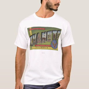 Chanute flygvapen baserar - stora brevplatser t shirt