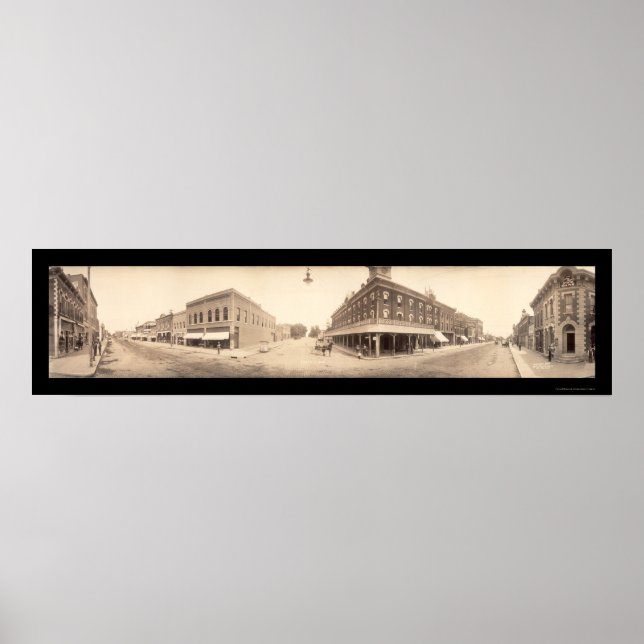 Chanute, Kansas Photo 1909 Poster (Framsidan)