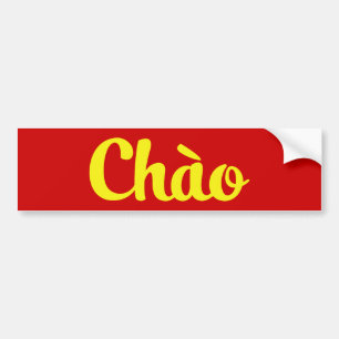 Chào/Hej ~ Vietnam/Vietnam/Tidig ng Virunt Bildekal