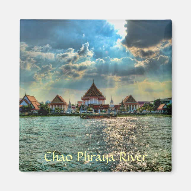 Chao Phraya-floden Magnet (Framsidan)