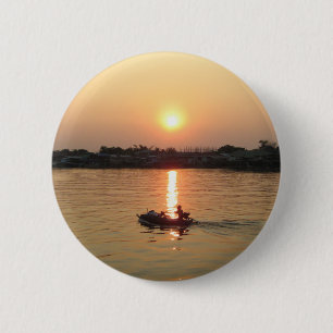 Chao Phraya River Sunset ... Ayutthaya, Thailand Knapp