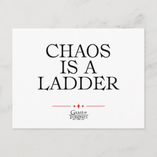 Chaos är en stege vykort