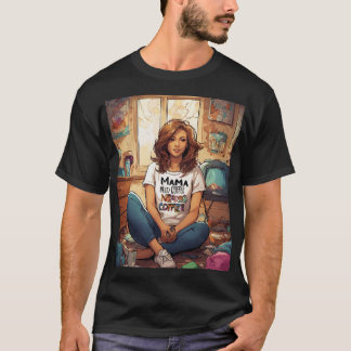 Chaos & Caffeine: A Mamma morgon Mood" T Shirt