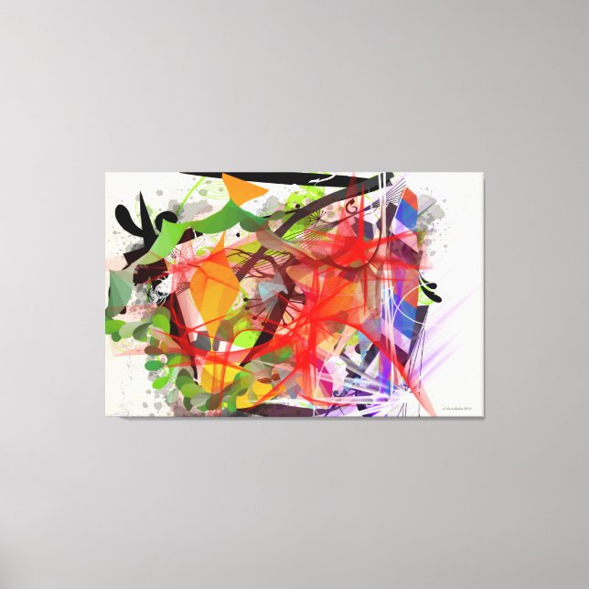 "CHAOS" - CANVAS ART - DEBBIE DAVIDSOHN - GIFTS (Framsida)