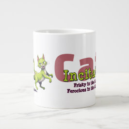 Chaos Cat 20oz Mug – Incitata: Frisky in Sheets Jumbo Mugg