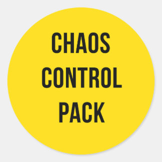 Chaos Control Pack™ - fet, rund etikett för varje
