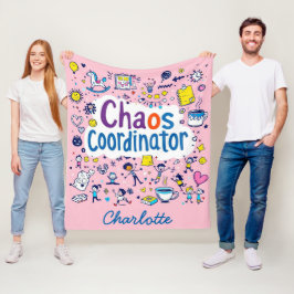 Chaos Coordinator | Cute Funny Mors dag Gift | Fleecefilt