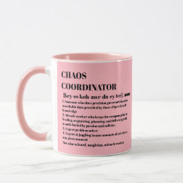 Chaos Coordinator Definition Photo Office Coworkin Mugg