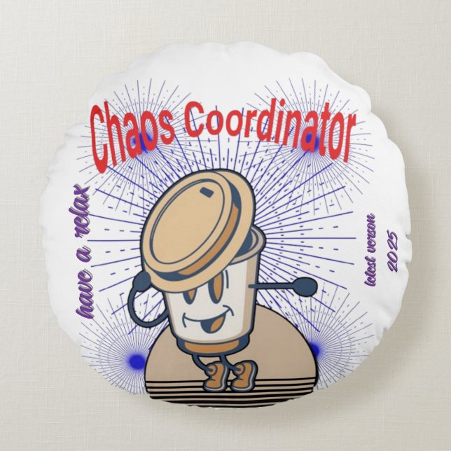 Chaos Coordinator Dekorativ kudde - Funny Cushion (Framsidan)