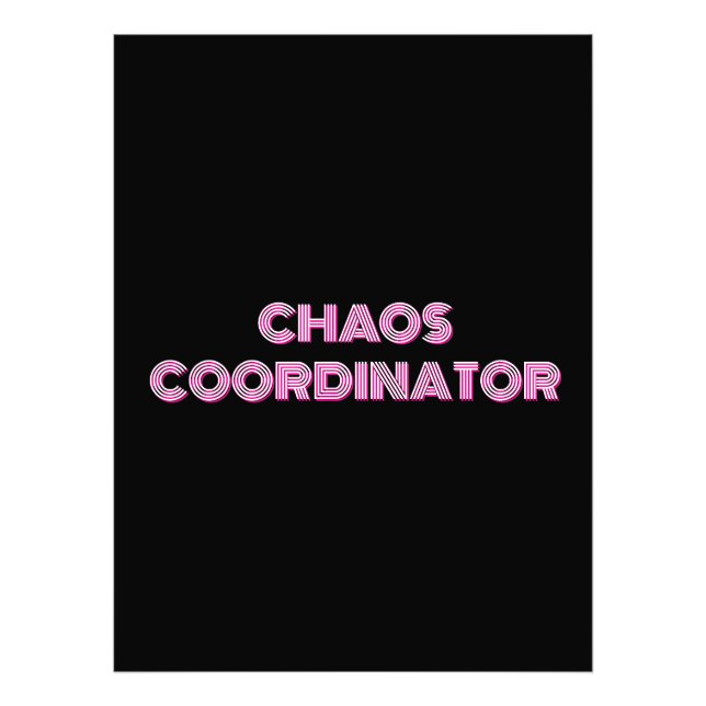 CHAOS COORDINATOR FOTOTRYCK (Framsidan)