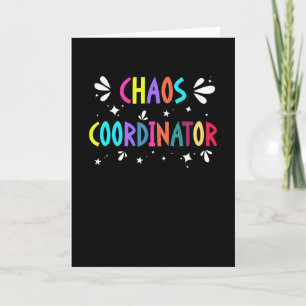 Chaos Coordinator Funny Mamma Lacher Witty Say Kort