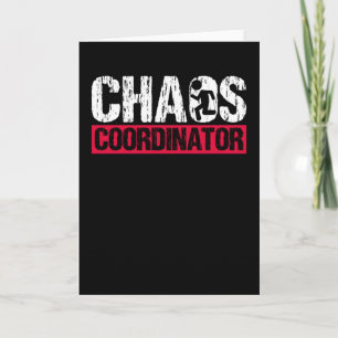 Chaos Coordinator Funny Parting för Mamma Kort