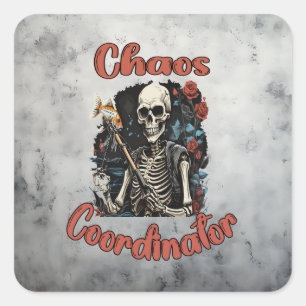 Chaos Coordinator Fyrkantigt Klistermärke