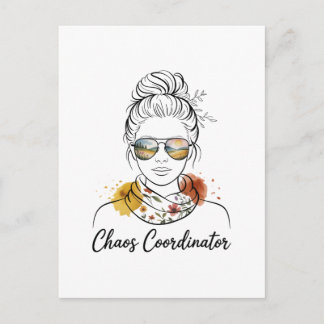 Chaos Coordinator Inbjudan Vykort