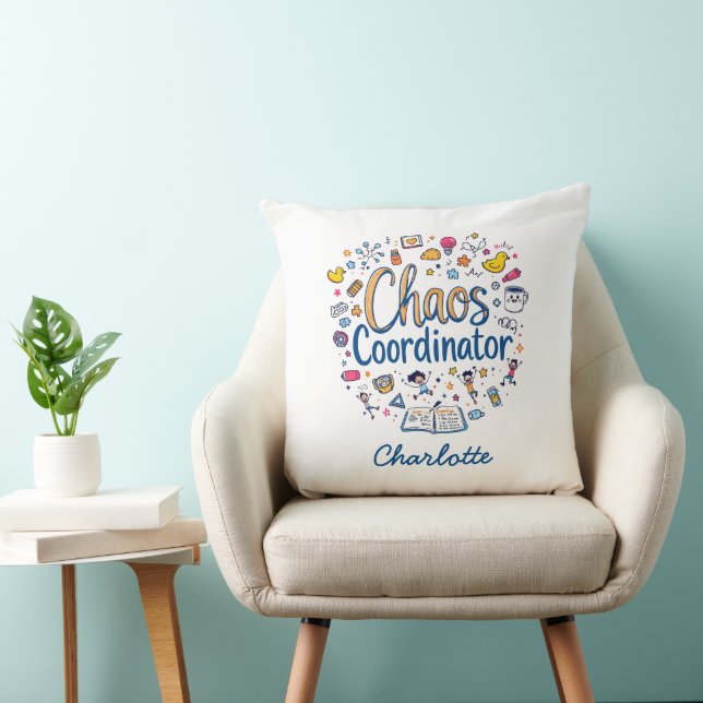 Chaos Coordinator | Mamma Gift | Funny Mors dag Kudde (Stol)