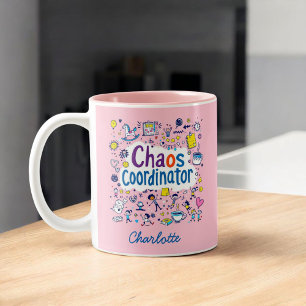 Chaos Coordinator   Mamma Life   Funny Mors dag Två-Tonad Mugg