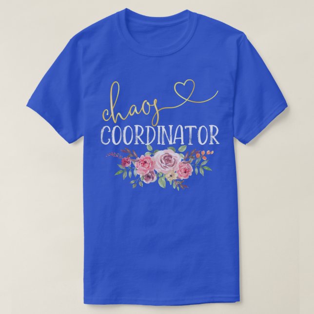 Chaos Coordinator Mamma Women Nurse Teacher Christ T Shirt (Design framsida)
