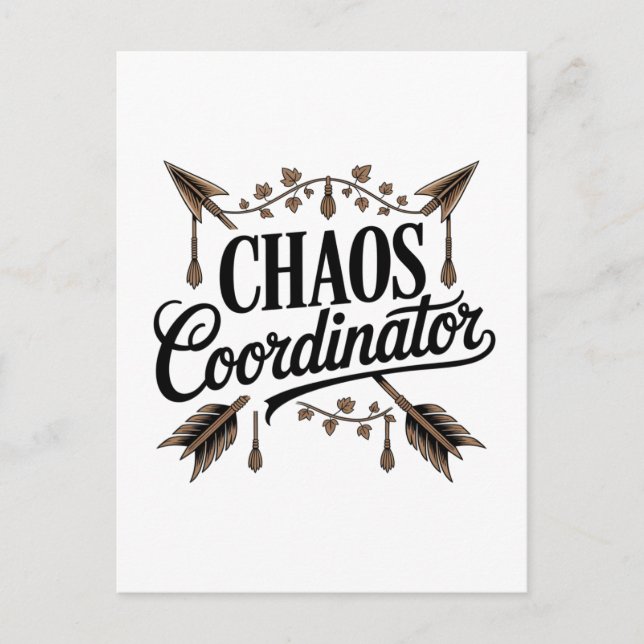 Chaos Coordinator Meddelande Vykort (Framsida)