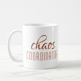 Chaos Coordinator Modern Brown-skript Kaffemugg