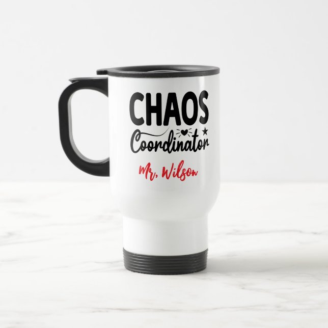 Chaos Coordinator Notebook – Funny Teacher Quote Resemugg (Vänster)