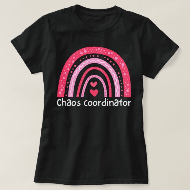 Chaos Coordinator Teacher Daycare Childcare T Shirt (Design framsida)