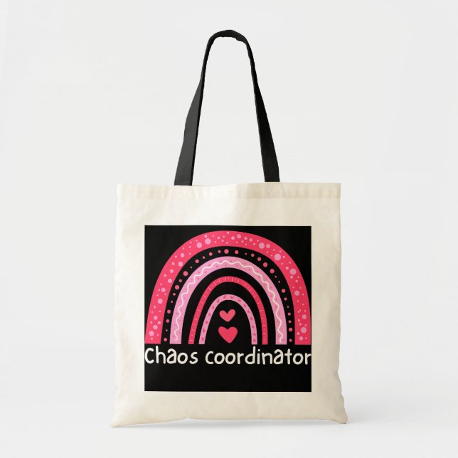 Chaos Coordinator Teacher Daycare Childcare Tygkasse (Framsidan)