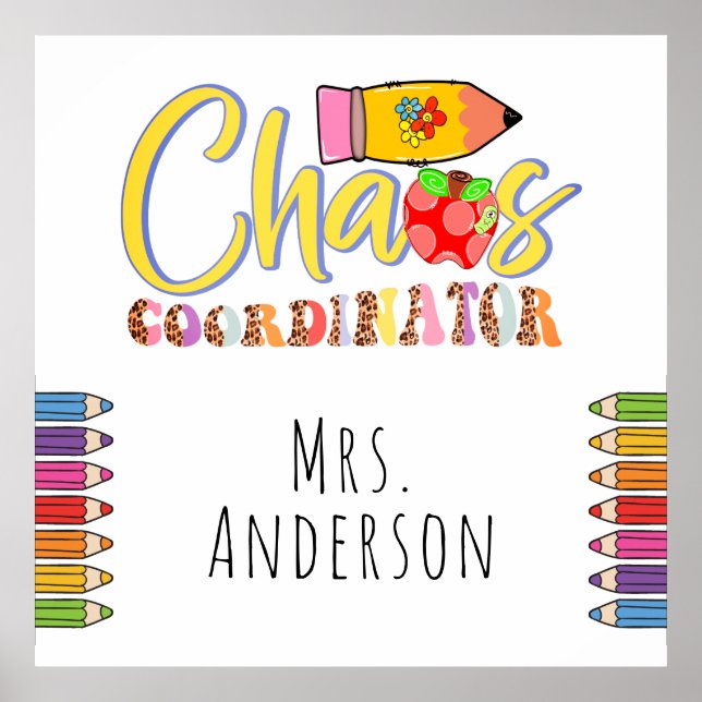 Chaos Coordinator Teacher Poster (Framsidan)