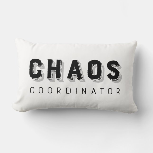 Chaos Coordinator Typography Lumbarkudde (Framsida)