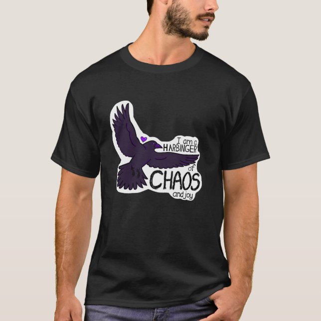 Chaos Crow Tapestry T Shirt (Framsida)