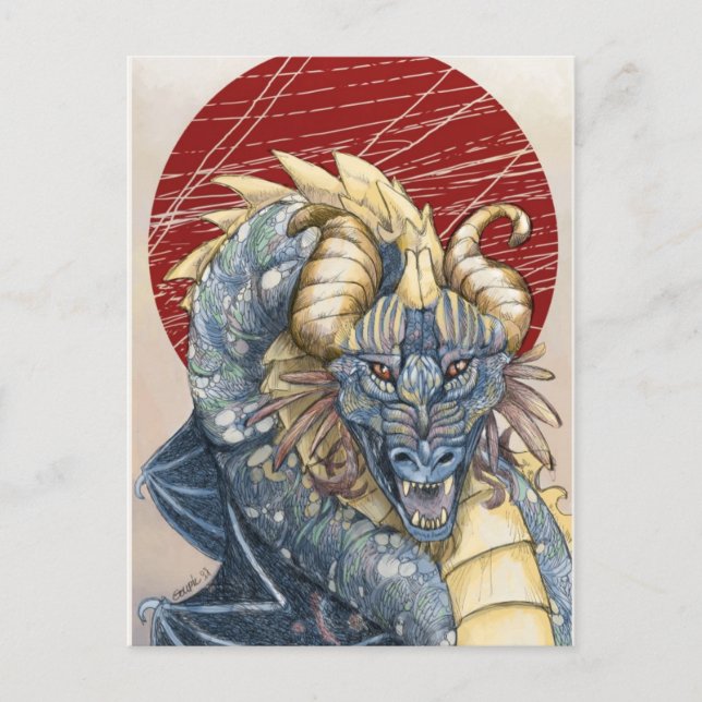 Chaos Dragon Vykort (Framsida)