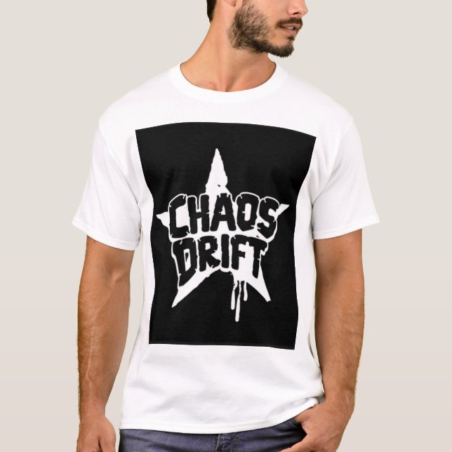 Chaos Drift Grafisk T-Shirt – Landsvägsracing & Dr (Framsida)