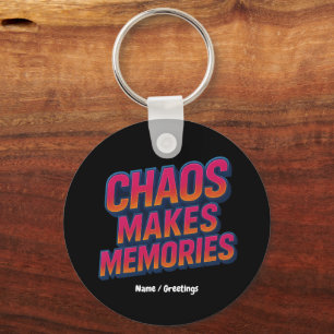 Chaos gör det praktiskt att använda Retro Synthwav Nyckelring