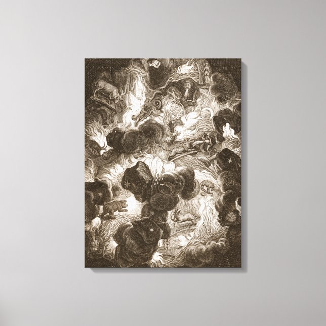Chaos, graverad av Bernard Picart (1673-1733), Canvastryck (Framsida)