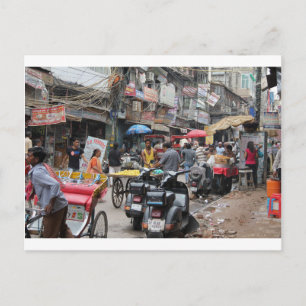 Chaos i Delhi Vykort