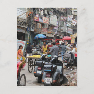 Chaos i Delhi Vykort