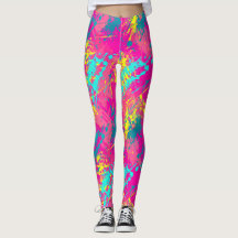 Chaos i en Rosa Dream Leggings - Roligt