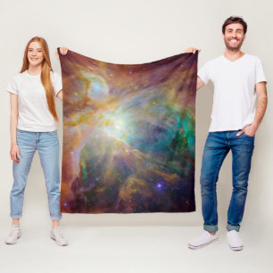 Chaos i hjärtat av Orion Spitzer Hubble Composite Fleecefilt
